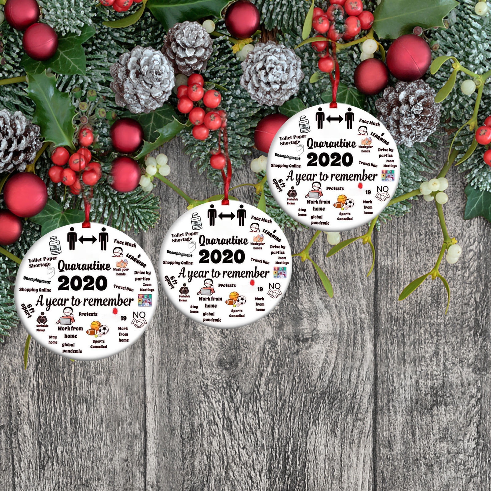 Quarantine christmas ornament deals