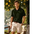 thumbnail image 4 of RICHCOIN Polo Shirts for Men Textured Knit Golf Shirts Casual Short Sleeve Old Money Tops, 4 of 7