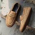 thumbnail image 5 of Men's Casual Loafers Slip On Leather Shoes Lightweight Driving Shoes Moccasins Classic Penny Loafer Flats Boat Shoes Outdoor Walking Shoes, 5 of 15