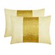 thumbnail image 4 of Funda de cojín lumbar decorativa HomeCentric dorada, 30 x 55 cm (12 x 22 pulgadas), con cuentas de seda artística y bordado a mano para sofá, cama y patio, estilo moderno y liso - Dorado brillante, 4 of 5