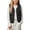 Black, variant on Sleeveless Warm Jacket for Kids Box Quilted Grid Stitch Vest Casual Snap Button Fashion Outwear,Army Green,2-3 Years