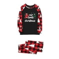 thumbnail image 6 of Odeerbi Christmas Pajamas for Family Holiday Long Sleeve Family Christmas Pajamas Matching Sets Mom Casual Printed Top Pants Outfits Loungewear Two-Piece Sleepwear Xmas PJs Set Red, 6 of 6