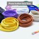 thumbnail image 5 of Worallymy 1 par de cordones elásticos para zapatos hebilla de presión banda de goma cordones para zapatos deportivos cordón para zapatos deportivos beige y blanco Worallymy JD735921254, 5 of 7