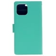 thumbnail image 2 of TopSave Goospery Rich MAX(5) Card Slot Leather Folio Wallet Flip Case For iPhone 15 Plus (6.7"), Teal, 2 of 3