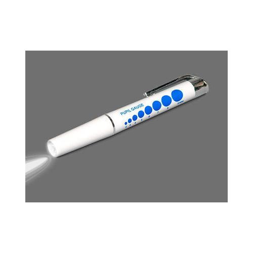 Dixie Ems Reusable LED Diagnostic Penlight with Pupil Gauge