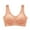 Orange, variant on DuoJiaJ Seamless Bra Without Underwire Women's Bralette Padded Comfortable Non Wired T Shirt Bra Pull On Bra Crossback Comfortable Soft Bustier Plus Size Bras Beige
