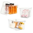 thumbnail image 4 of Sorbus Plastic Storage Clear Bins with Lid, Stackable Pantry Organizer Box Bin Containers for Organizing Kitchen Fridge, Food, Snack Pantry Cabinet, Fruit, Vegetables, Bathroom Supplies,, 4 of 20