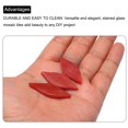 thumbnail image 4 of Stained Glass Mosaic, Leaf Glass Mosaic Tiles Bulk for Craft DIY Handmade Projects Red, 4 of 4