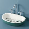 thumbnail image 3 of Himition 1Pc Creative Suction Cup Soap Holder No Hole Draining Soap Dish Tray for Shower Bathroom Kitchen (Green Lake), 3 of 6