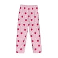 thumbnail image 5 of Goofa Strawberry And Heart Printed Soft Pajama Pants for Men, Wide Leg Comfy Casual Lounge Yoga Pants-Large, 5 of 9