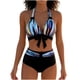 thumbnail image 2 of Traje de baño de dos piezas para mujer, tankini, estampado de hojas, bikini dividido, traje de baño de dos piezas para mujer, tankinis, trajes de baño de 2 piezas para mujer, trajes de baño para mujer, 2 of 4