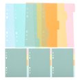 thumbnail image 1 of 20Pcs Plastic Binder Dividers Loose Leaf Notebook Tab Pages Convenient Tab Dividers Binder Supplies, 1 of 8
