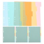 SHISUYAN 20Pcs Diviseurs de brique en plastique éloigner Feuille Notebook Pages pratiques Tab Diviseur de briquet Fournitures