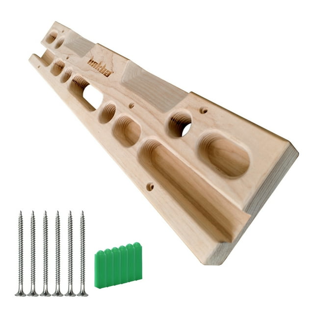 Diapasón Tablero de madera para colgar, diapasón de escalada, equipo para fortalecer la mano, para e Meterk Diapasón