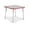 Gray/Red, variant on Prism Four-Leaf Student Table