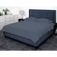 thumbnail image 3 of Opulent Ensemble de Draps en Rayonne de Bambou - Lit Simple - Indigo Bleu, 3 of 3