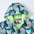thumbnail image 6 of Coerni Kids Boys' Hooded Cartoon Dinosaur Jacket Windbreaker Outerwear Jackets Cute Sweatshirts Zipper Poncho Tops Streetwear, 6 of 9