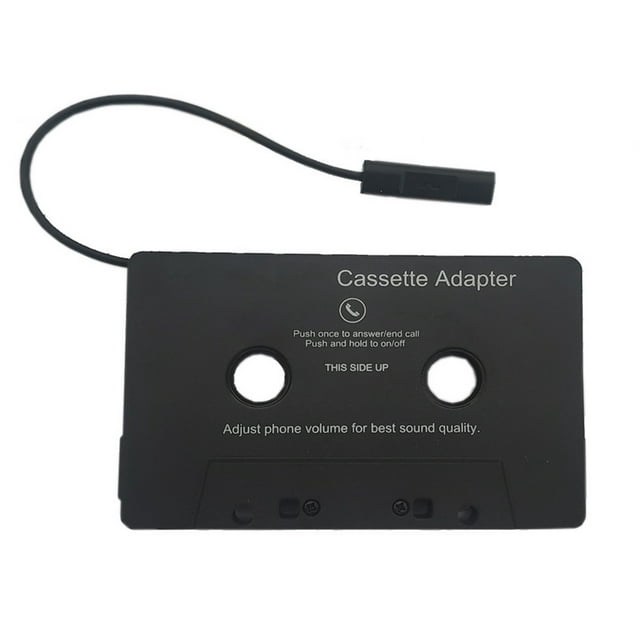 Adaptador de cinta Adaptador de casete muslady BT para automóvil con cinta de casete inalámbrica de audio estéreo a adaptador auxiliar convertidor de cinta de audio para teléfono inteligente Tomshoo Adaptador de cinta