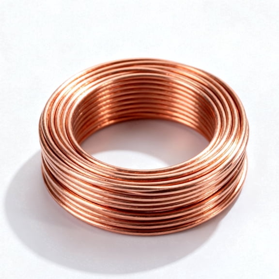 25ft Solid Ground Electrical Wire,4 AWG Copper Clad Grounding Cable,Aluminum Core Electrical Wire