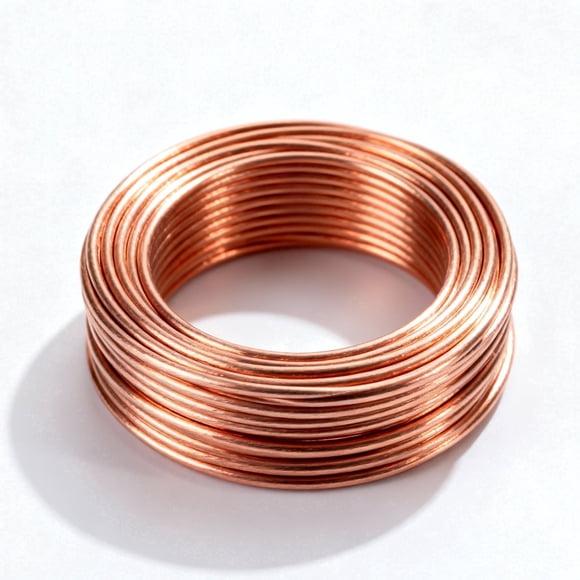 Cable Eléctrico de Puesta a Tierra Sólido de 25 Ft, Cable de Puesta a Tierra con Revestimiento de Cobre de 4 AWG, Cable Eléctrico con Núcleo de Aluminio