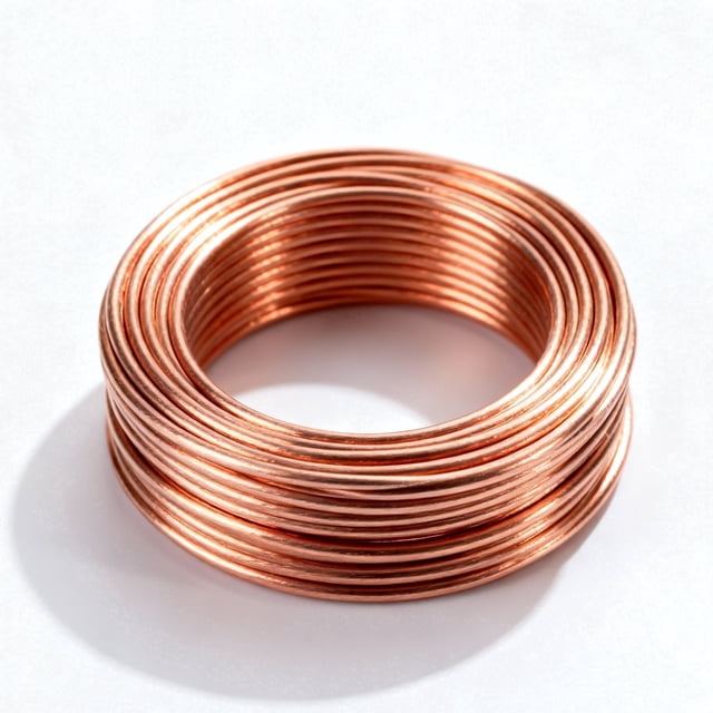 Cable Eléctrico de Puesta a Tierra Sólido de 25 Ft, Cable de Puesta a Tierra con Revestimiento de Cobre de 4 AWG, Cable Eléctrico con Núcleo de Aluminio