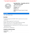 thumbnail image 2 of Rear Brake Rotor - Compatible with 2014 - 2020 Chevy Impala 2015 2016 2017 2018 2019, 2 of 2