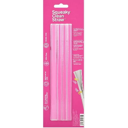HIP Squeaky Clean Straws, 4 Pack
