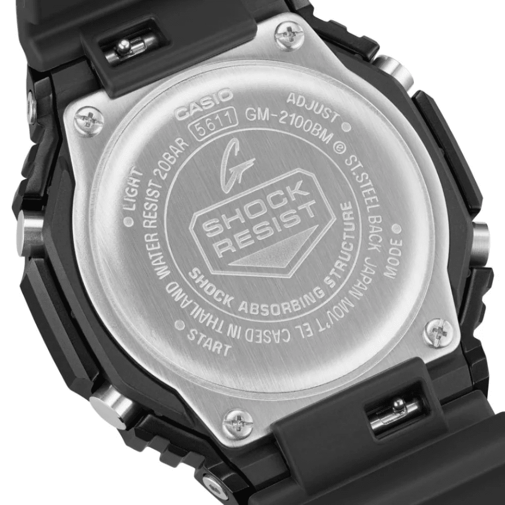 Casio G-Shock G-Steel Analog Digital Bio-Based Resin Black Dial Quartz GM-2100BM-1A 200M Men's Watch
