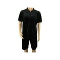 thumbnail image 5 of Men 2pc Stacy Adams leisure jogging suit Shorts Set Summer  3820 Black Velvet, 5 of 5