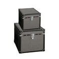 thumbnail image 2 of Home Decorative Mandalay Square Tweed Storage Trunks, 2 of 5