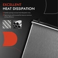 thumbnail image 5 of A-Premium Engine Coolant Radiator with Transmission Oil Cooler Compatible with Infiniti FX35 2003-2008 V6 3.5L Automatic Transmission, Replace# 21460CG000, 21460CM80B, 5 of 8