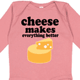 thumbnail image 4 of Inktastic Cheese Makes Everything Better Boys or Girls Long Sleeve Baby Bodysuit, 4 of 5