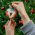 thumbnail image 4 of Hello 2025 Poodle Celebrates Happy New Year Firework Balloon Ceramic Round Ornament Poodles Dog Lover Gifts Idea Home Tree Decor - 02024, 4 of 5