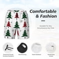thumbnail image 3 of Fuzoiu Buffalo Plaid Christmas Trees Print Men's Swim Shorts,Quick-Dry Double-Layer Swim Trunks,Board Trunks,Beach Shorts Swimwear Bathing Suits-X-Large, 3 of 6