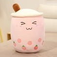 thumbnail image 3 of Peluche de taza de té con burbujas de leche de la familia Kawaii de 24/50 cm, bonito animal de peluche con sabor a frutas, almohada con forma de bebida para abrazos, decoración del hogar para niños, 3 of 5