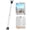 White, variant on Upgraded Door Security Bar & Sliding Patio Bar, Heavy Duty Stoppers Adjustable Jammer for Home, Apartment, Travel (1 Pack,White)
