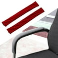 thumbnail image 4 of Juego De 6 Fundas Elásticas Para Reposabrazos De Silla, Lavables Y Con Cremallera, Tinto, 4 of 8