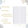 thumbnail image 2 of Wedding Invitations Wraps Set Include 100Pc Pre Folded Vellum Jackets for 5X7,Gold Self Adhesive Envelope Seal Stickers, 2 of 6