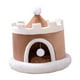 thumbnail image 4 of Cama para gatos, caseta para perros, casita de juegos desmontable, ligera, única, cueva de invierno, para mascotas Café S 40x40x40cm, 4 of 9