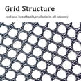 thumbnail image 6 of Mesh Back Lumbar Support with Massage Beads Breathable Seat Cushion for Back Rest and Pain Relief- Portable and Easy to Install for Office Chair, Car Seat, Home - Black, 6 of 8