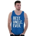 thumbnail image 4 of Best Uncle Ever Niece Nephew Tank Top Sleeveless Tee Men Brisco Brands S, 4 of 6