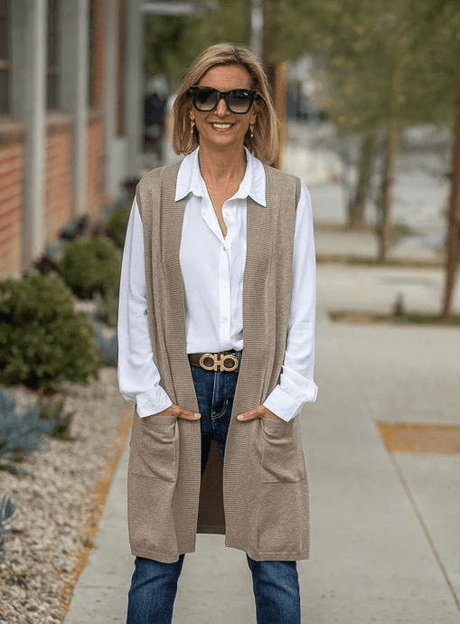 トップス moose's Rich cardigan brown Cozy Brown Longline Sweater Cardigan | Cute Cardigans