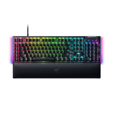 Razer BlackWidow V4 Wired Mechanical Gaming Keyboard with Wrist Rest, Black