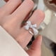thumbnail image 1 of 925 anillos de plata esterlina para mujer pareja minimalista hecho a mano Simple anillo de circón azul joyería de fiesta regalo prevenir alergias, 1 of 2