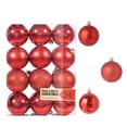 AYKHKYA 24ct Christmas Ball Ornaments Set, 1.2 inch Small Shatterproof