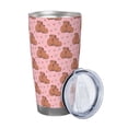 thumbnail image 2 of KLL Heart Capybara Print 40oz Stainless Steel Insulated Car Cup with Spillproof Lid - Keep Your Drink Hot or Cold on the Go-Straw Three-piece Set, 2 of 8