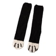 thumbnail image 2 of Tittly Slouch Socks Grip Socks Women Fuzzy Socks Cozy Soft Cute Animal Slipper Socks Sleeping Warm Socks For Girls Crew Socks for Women Hats for Men Black One Size, 2 of 4