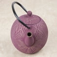 thumbnail image 2 of Creative Home Kyusu 34 Oz Purple Cast Iron Teapot with Removable Infuser, 2 of 7