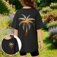 thumbnail image 2 of Weebloom Teen Girl Shirts Girls Casual Short Sleeve T Shirt Round Neck Printed Top Everyday Wear School Stretch Tops 3-13 Years Tshirts 4-5 Years, 2 of 7
