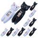 thumbnail image 1 of 12 clips de notas con forma de gato, de plástico, multifuncionales y resistentes al viento., 1 of 5